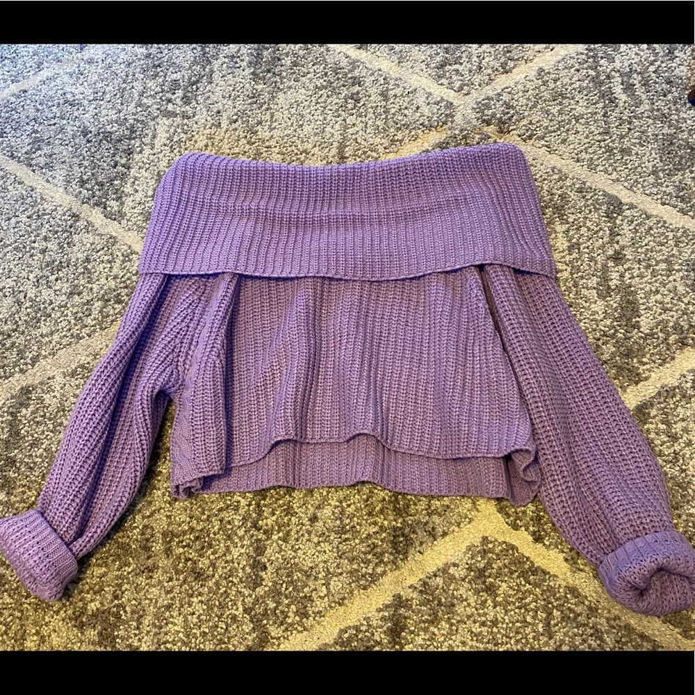 Off the shoulder sweater
